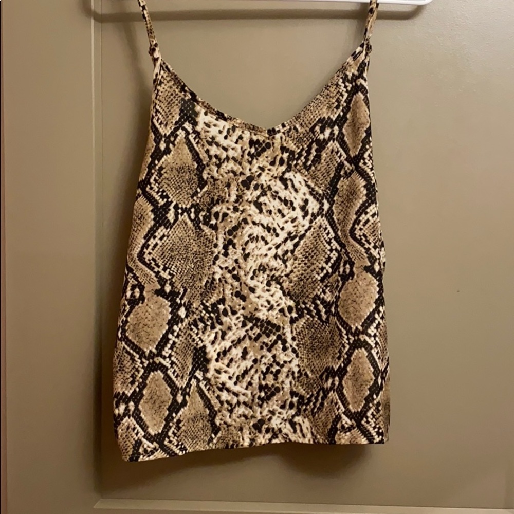 snakeskin tank top